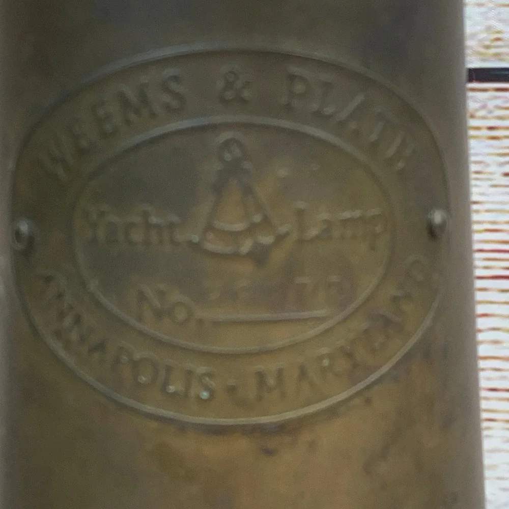 Vintage Weems & Plath Brass Yacht Lamp Oil Lantern Nautical Marine‎ Ship